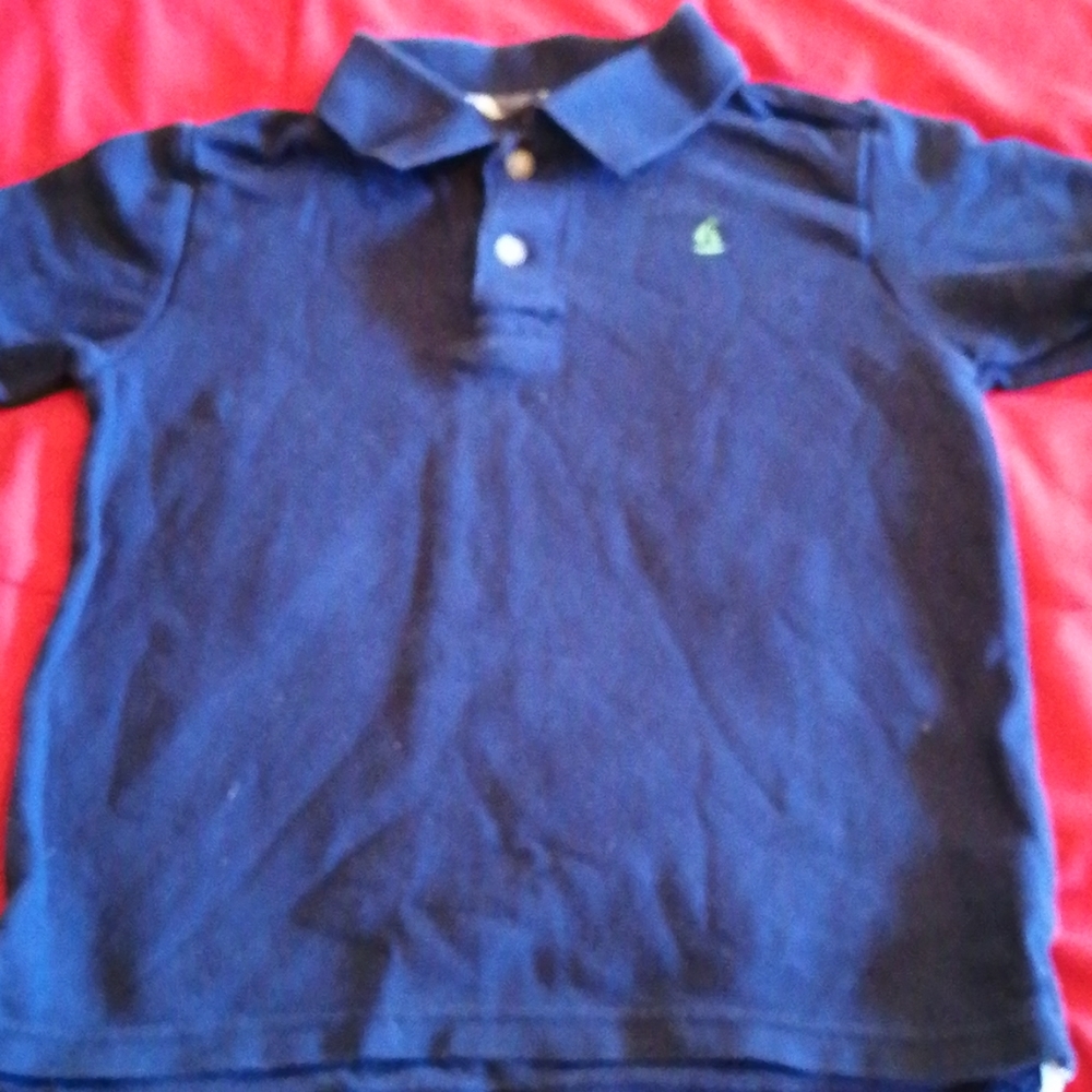 Navy golf shirt